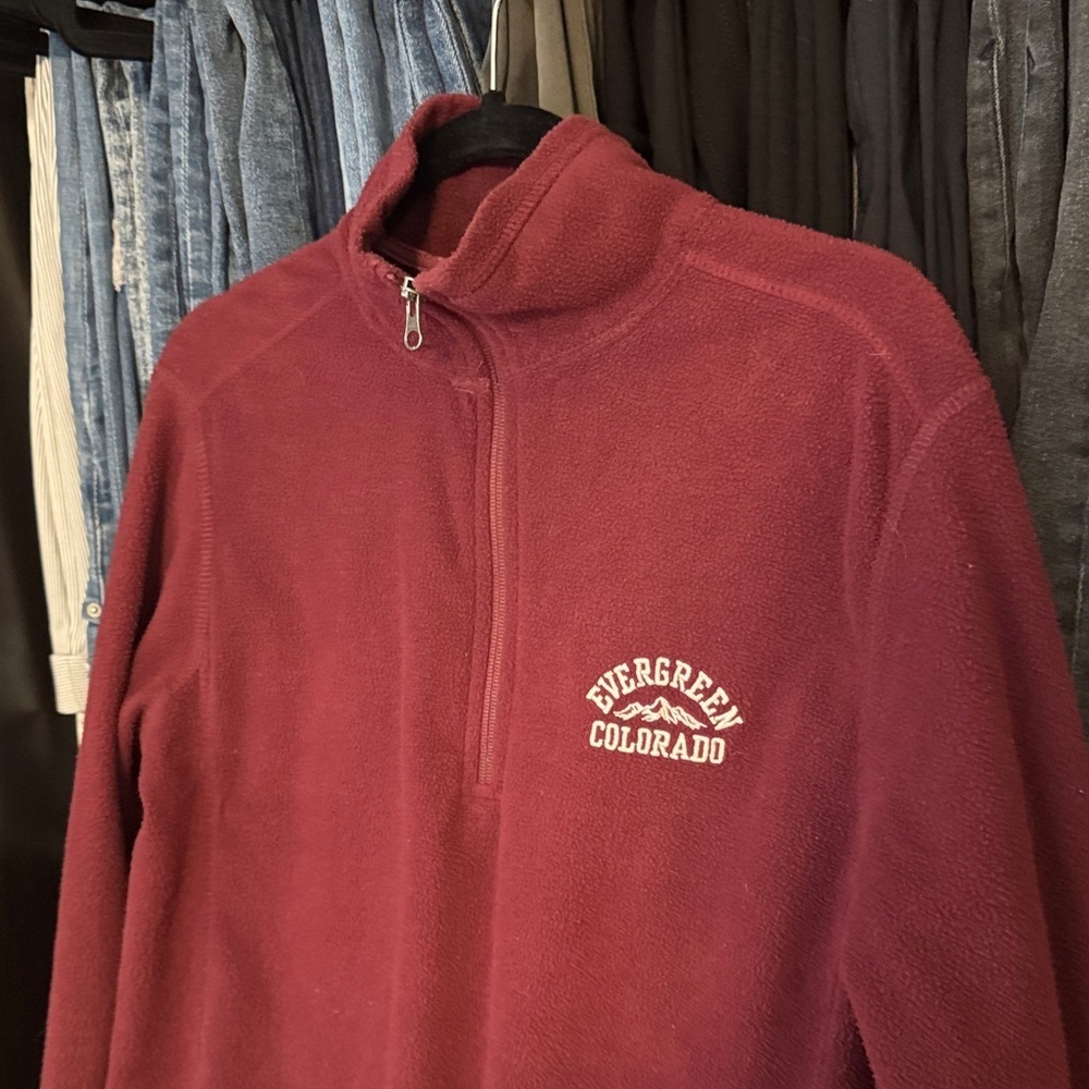 Maroon Quarter-Zip Pullover - Picture 4 of 6